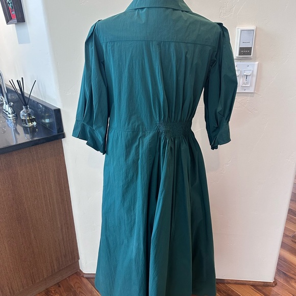 Green , cotton EDIT midi dress - Picture 5 of 8